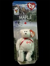 Maple The Bear -1999 McDonald's Ty Beanie Baby With Rare Errors 1993/OAKBROOK