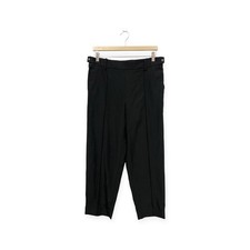Vince Utility Tab Detail Pull On Pants Size M Medium Black