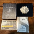 2007-W American Silver Eagle Burnished 1 oz - Mint Packaging - Toned! Beautiful!