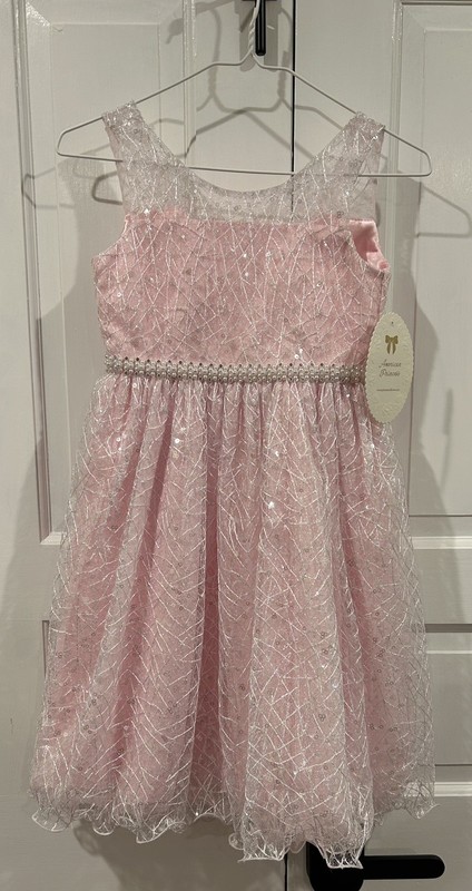 American Princess Dress Size 7 PINK NWT  Flower Girl Wedding Pageant