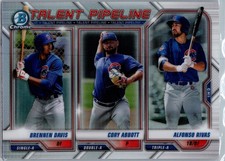 2021 Bowman #TP-CHI Alfonso Rivas Brennen Davis Cory Abbott Talent Pipeline