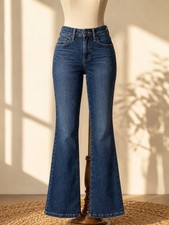 Wrangler Bespoke High Rise Bootcut Jeans Lacey Wash Stretch Women  s 26x30