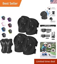 Kids/Youth Knee Pads Elbow Pads for 3-14Years Boys Girls 6 in 1 Kids Protecti...