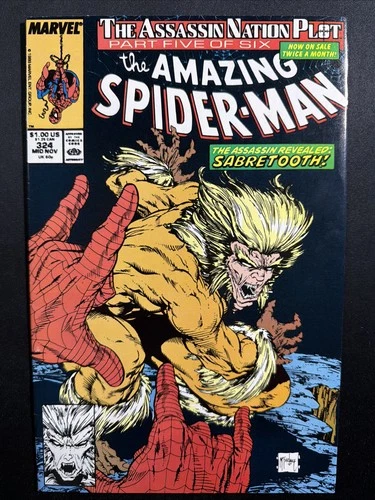 Amazing Spider-Man #324 1989 Marvel Comics Todd Mcfarlane 1st Print VF