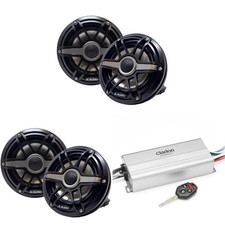 JL Audio  2 Pair  OEM M6-VeX 6.5" Enclosed Speaker System for Marine  Powe...