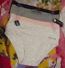 5 NEW NAUTICA NT1008 5PKA COMFORT WAISTBANDS COTTON HIPSTER PANTIES S