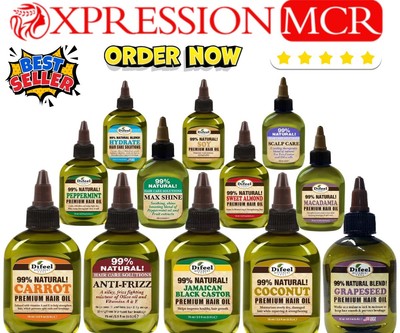 Difeel 99 % natürliches Premium-Haaröl 75 ml Vollsortiment UK-Verkäufer