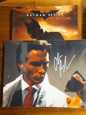 Christian Bale Autograph W/COA Batman Begins, American Psycho 8x10 Photo