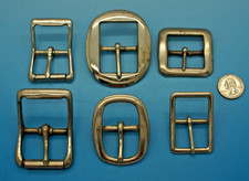 6 HORSE EQUESTRIAN HARNESS BUCKLES - VINTAGE REPLACEMENTS - ORIGINAL