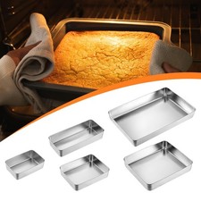 Rectangular Lasagna Pan, Heavy Duty Deep Stainless Steel Toaster Oven Lasagna