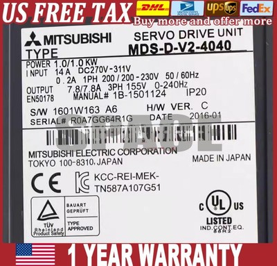 1PC New Mitsubishi MDS-D-V2-4040 Servo Drive