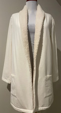 EDDIE BAUER Womens Cabin Fleece LS Cardigan Jacket with Pockets NWT - Small