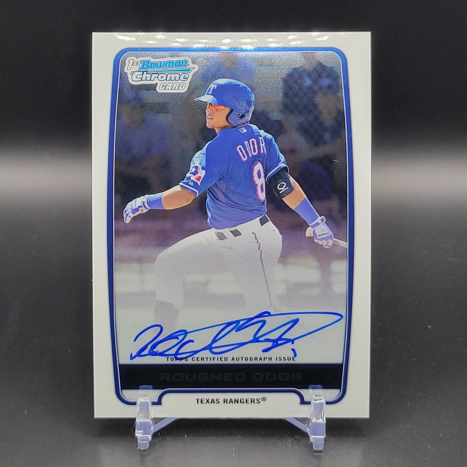 2012 Bowman Chrome 1st Rougned Odor Auto #BCA-RO Rangers
