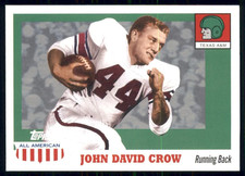 !!!     JOHN DAVID CROW  TOPPS  ALL AMERICAN  FOOTBALL CARD $$