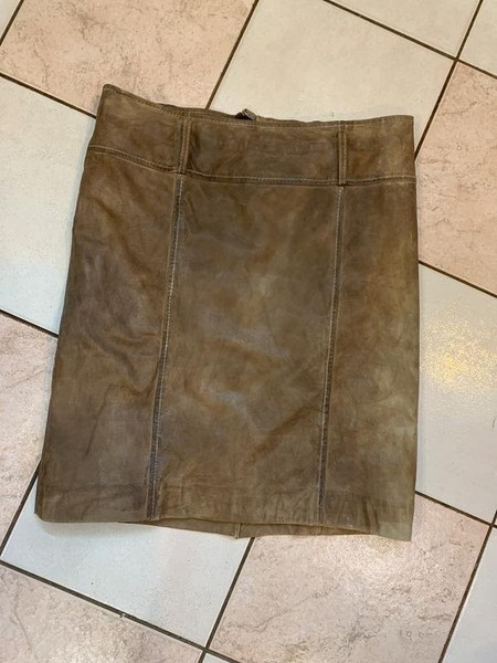 Women Skirt Brown Leather 40 / L / 48