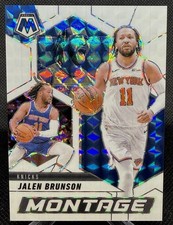 2024 Panini Mosaic Montage Jalen Brunson White /25 Knicks