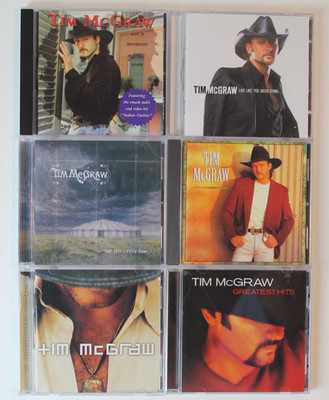 Tim McGraw 6 CD Lot - Greatest - Circus Down - Moment too Soon - Live like you w