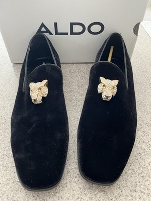  NIB Men s Also '' Asearwen  Dress Shoes With Rhinestone Tiger Face Sz 12