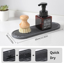 Stone Drying Mat for Kitchen Counter, Dirt-Resistant Quick Drying Fast Absorb...