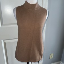 Banana Republic Sleeveless Brown Sweater Size S QUIET LUXURY