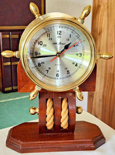 Vintage Seth Thomas Ships Wheel Quartz Clock ...