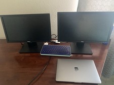 Dual Dell 19.5  Monitors   DisplayPort/VGA   LED