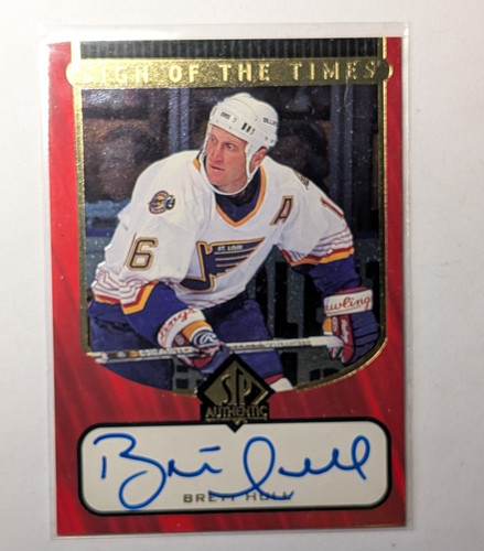 Brett Hull #BH 1998 SP Authentic Sign of the Times card