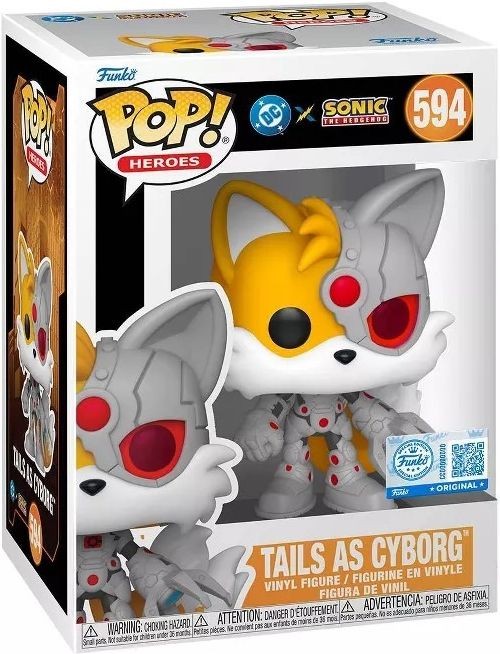 Gadget - Jla & Sonic: Funko Pop! Heroes - Tails/Cyborg (Vinyl Figure 594) - Funk