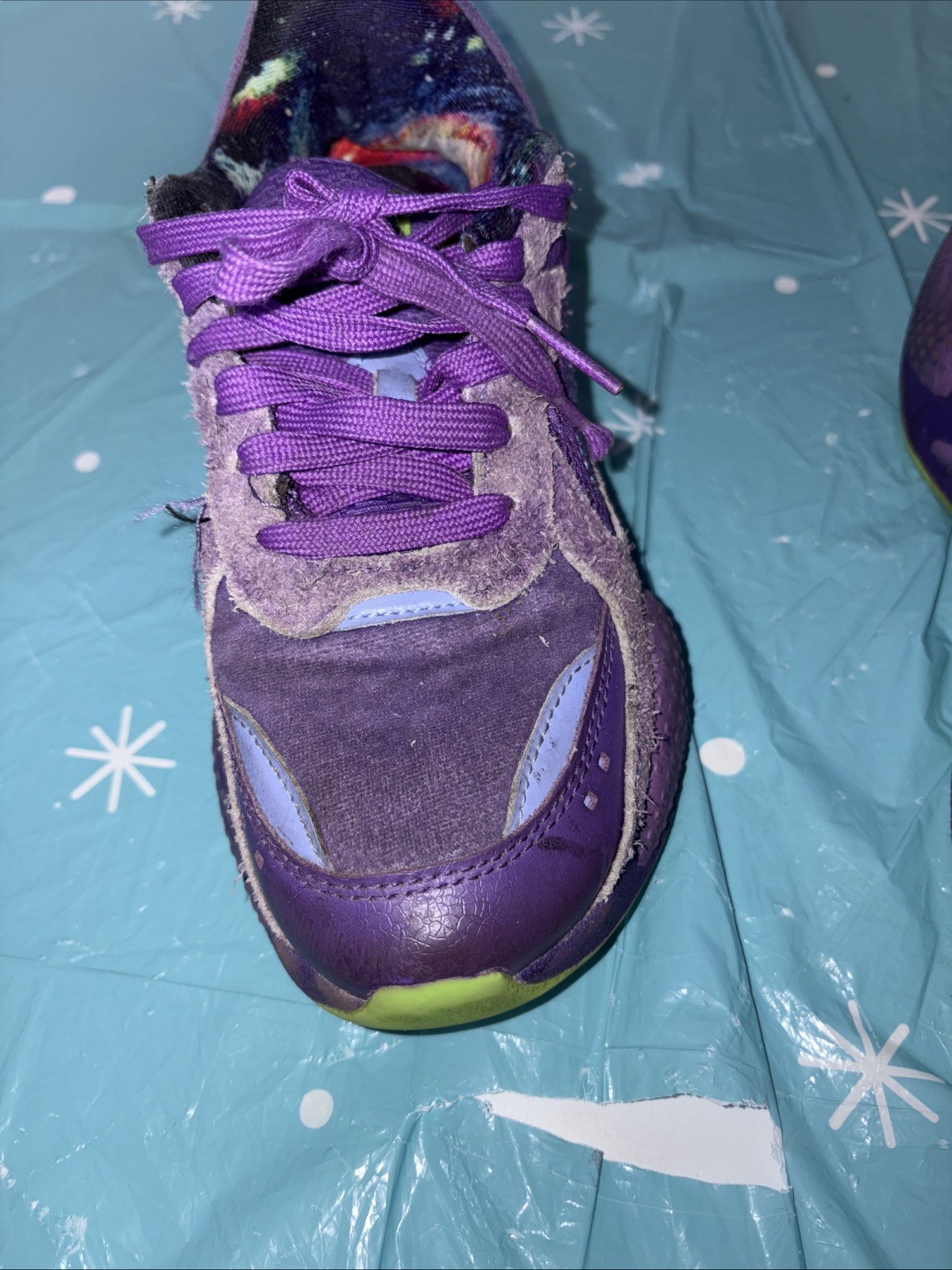 Puma Boys Rare Lamelo Ball RS-X Galaxy Basketball Sneaker Athlete Shoe Purple 4C image 10