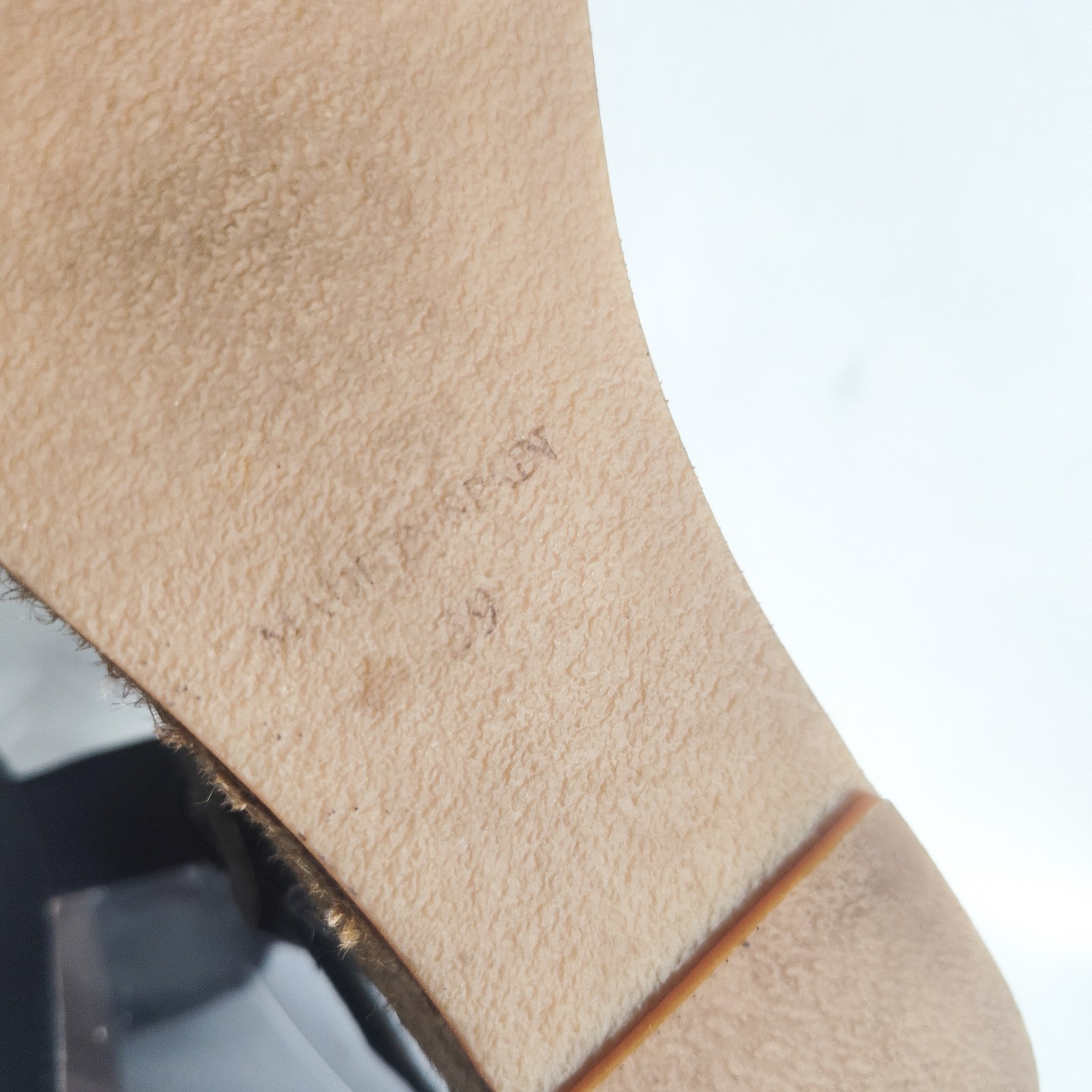 Eric Michael Snake Leather Open Toe Platform Espa… - image 9