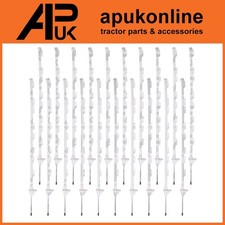 20 x 4ft Electric Fence White Poly Posts Poles Stakes 4 Foot Horse Post Tape NEW