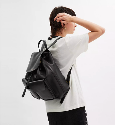 Coach Crosby Backpack in Black Natural Grain Leather NWT CY279
