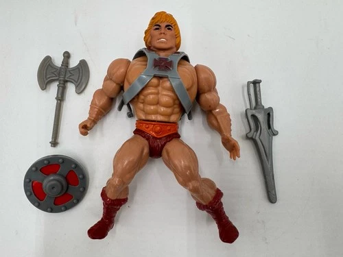 MOTU, He-Man, Masters of the Universe, vintage, complete, original, figure, 100%