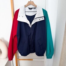 Christian Dior Vintage 90s Monsieur Windbreaker Jacket Zip Up Colorblock