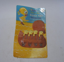Vintage Chic-A-Dee Diaper Pins New Old Stock Cute Baby Pin Set NOS