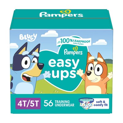 Pampers Easy Ups Boys' Bluey Training Underwear - Size 4T-5T - 56ct