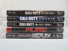 PS3 Game Lot Black Ops 1 2 Ghosts Pure MX ATV Reflex