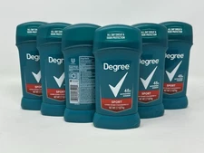NEW 6-PACK Degree Men 48 hr. Antiperspirant Deodorant SPORT 2.7 oz. Stick