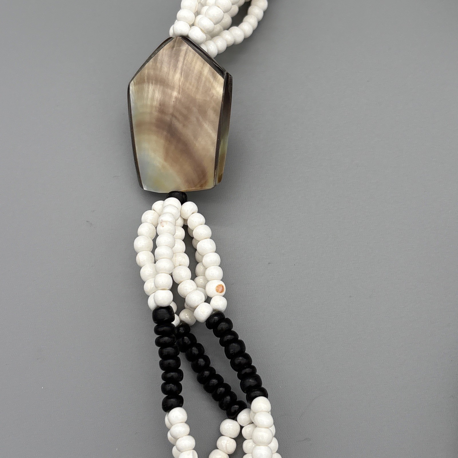 Abalone Shell Gemstone Handmade Big Statement Nec… - image 7