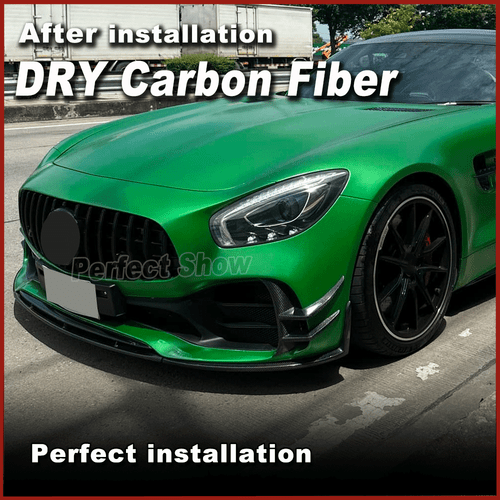 Für Mercedes Benz AMG GT R 16-19 Carbon Front Splitters Flaps Stoßstangen Canard - Bild 3 von 11