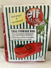 Elf Stor Deluxe Red Christmas Tree Storage Bag 120g Poly, 30x52in, NEW