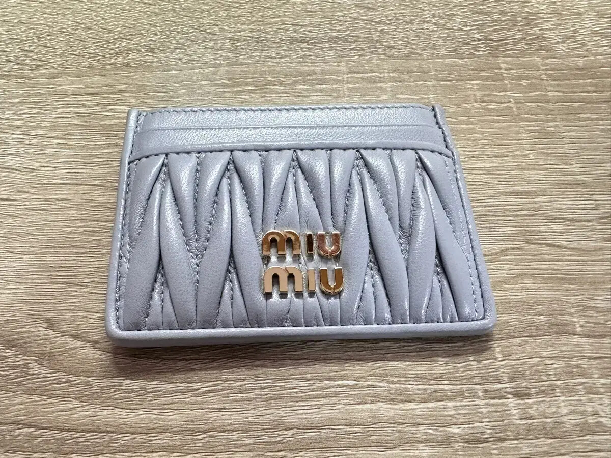 Miu Miu card holder pearl gray color | eBay
