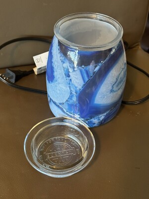 Blue Agate Warmer Full Size Wax Scentsy Warmer Retired Used.