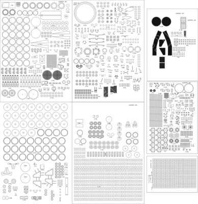 Modell-Zubehörsatz Leopard 2A5 Lasercut Detailset 1:25 GPM