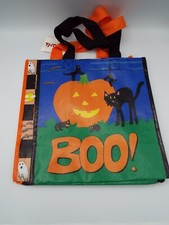 Halloween Trick Or Treat Carry Bags Tote Large 10 x 11 Set of 2 