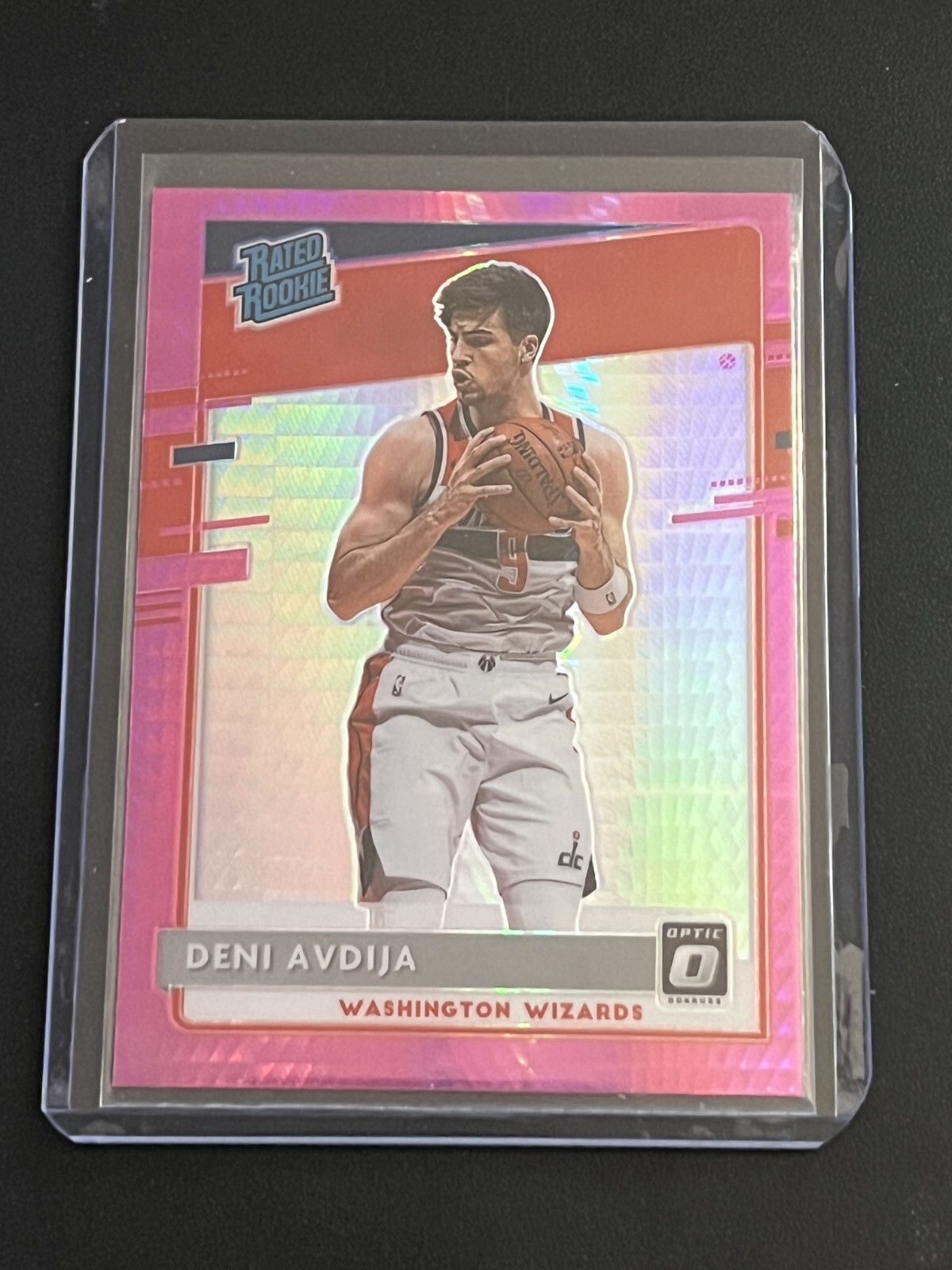 2020-21 Panini Donruss Optic Pink Hyper RR Deni Avdija #159 Washington Wizards