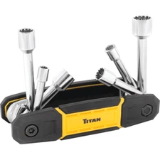 Titan 15219 6 Piece Universal Folding Nut Driver
