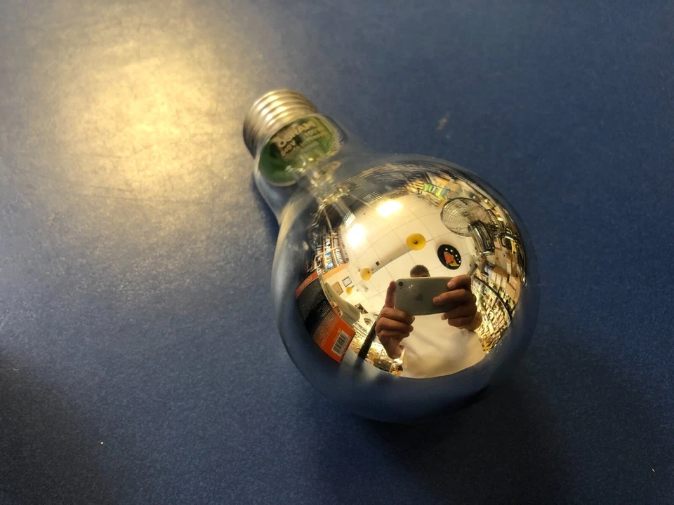 5X OSRAM / Radium Speciale Lampadina E27 100W Cupola Argento Specchio per Testa - Immagine 3 di 4