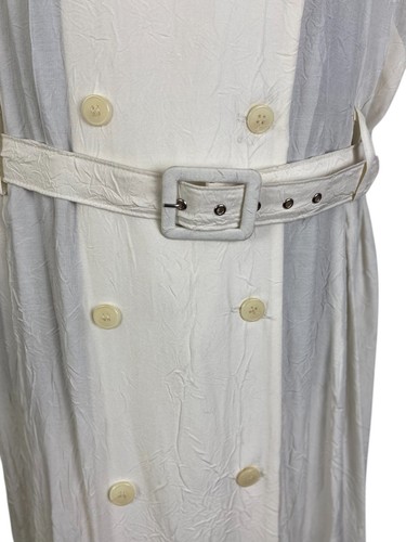 Damen Vintage 90er Zweireiher Kurzarm Kleid | Größe EU 46 - Bild 5 von 10