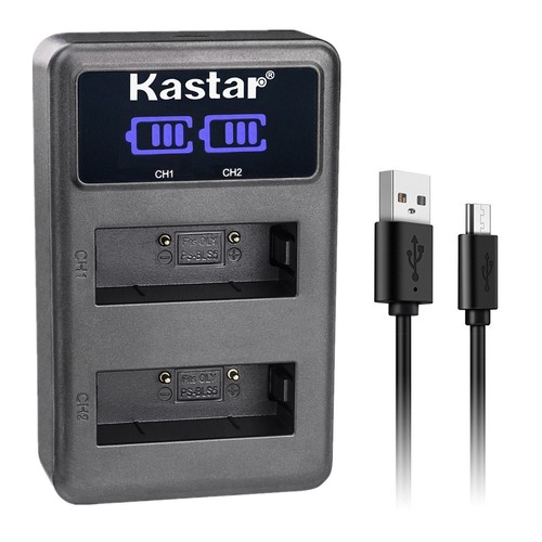 Kastar Battery LED2 USB Charger for Olympus OM-D E-M10 Mark III, E-M10 Mark IV - Picture 7 of 11